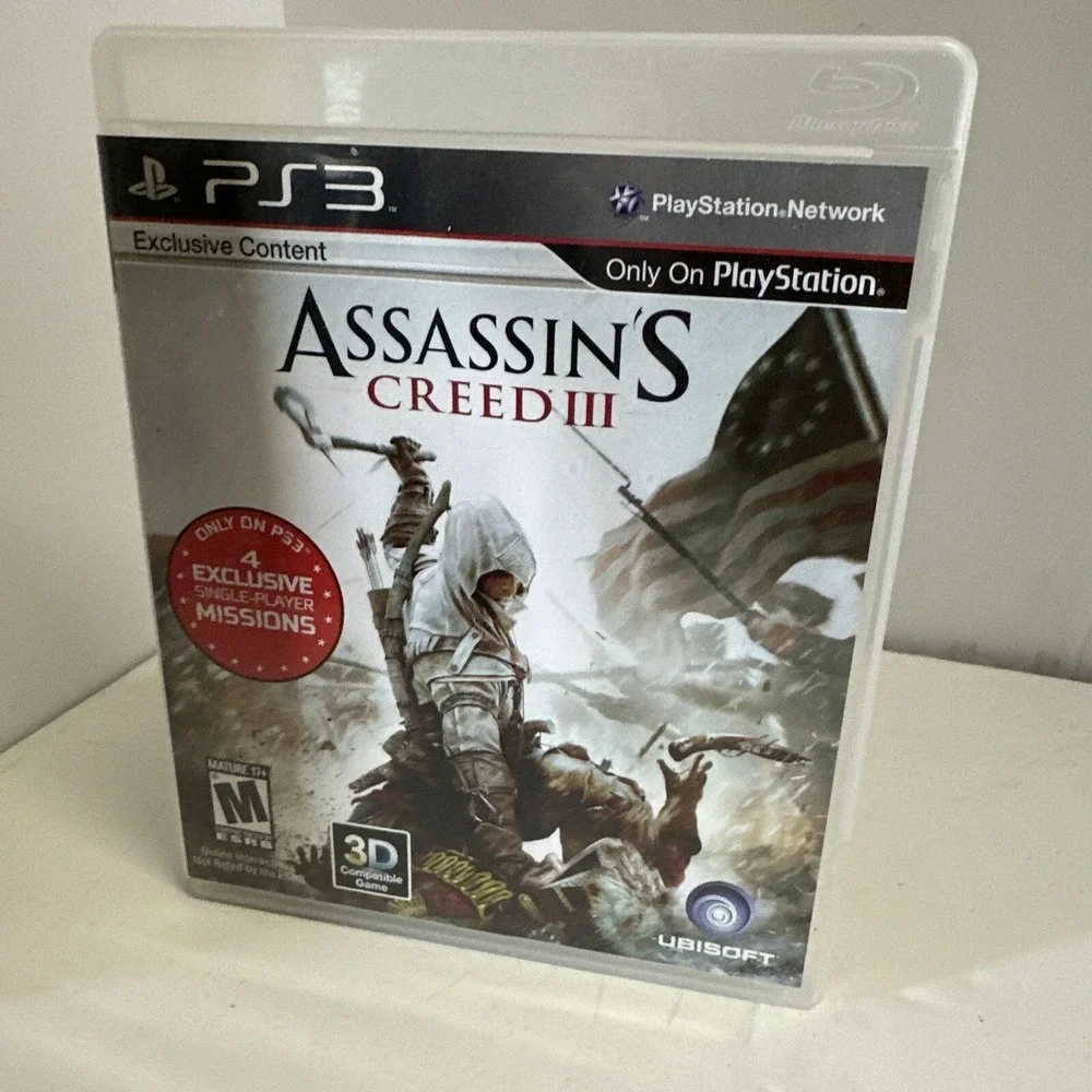 Assassins Creed III 3 Sony PlayStation 3 PS3 Game Exclusive Content Ubisoft